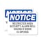 Signmission Restricted Area Security Alarm Will Sound OSHA Notice Sign, Vinyl Decal, 10in W x 7in L, 2PK OS-2PACK-NS-D-710-L-18086 - alternate 1